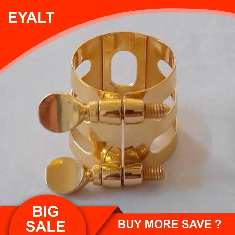 

Alto Saxophone Mouthpiece Ligature Real Gold Plated Perfect Resonance New