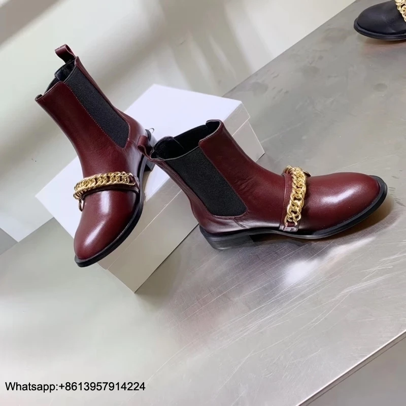 Ботинки; женская обувь «Челси»; женские ботинки; chaussures femme; женская обувь на низком каблуке с острым носком; Zapatos De Mujer; сезон зима