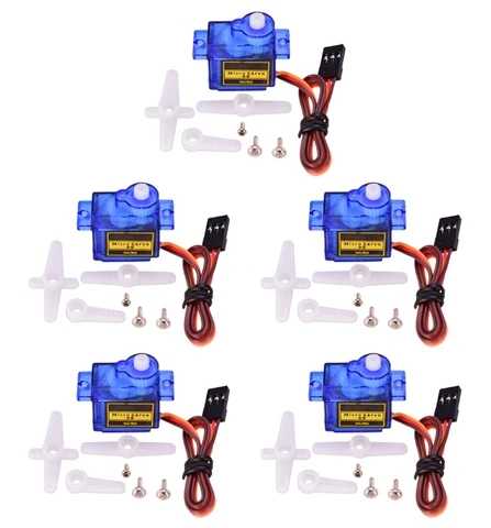 Hot Sale 5pcslot SG90 9G Micro Servo Motor For Robot 6CH RC 250 450 Helicopter Airplane Glider mini Car title=