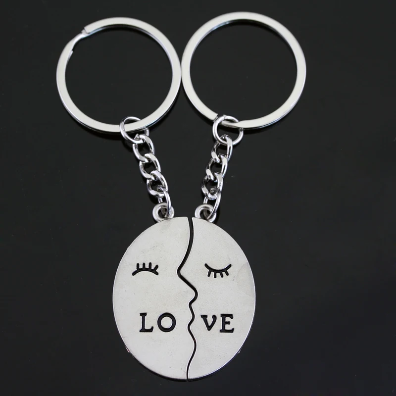 Брелок серебряного цвета с подвеской для влюбленных мужчин и женщин|keychain puzzle|puzzle