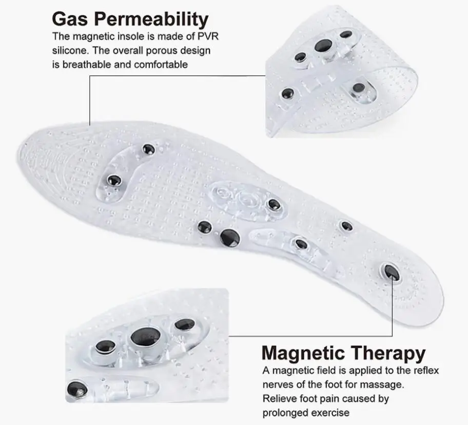 Акупрессура, стельки для похудения, массажер для ног, магнитная терапия, для похудения, колодки для обуви, унисекс, массажные стельки для супинатора, стельки для здоровья