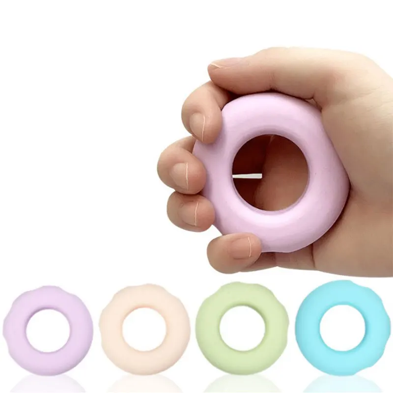 

O Hand Gripper Grip Silicone Ring Hand Resistance Band Finger Stretcher-Exercise for Forearm Wrist Training Carpal Hand Expander