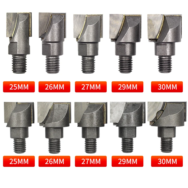 

Door lock slotter cutter head M10 threaded door lock hole milling cutter bit