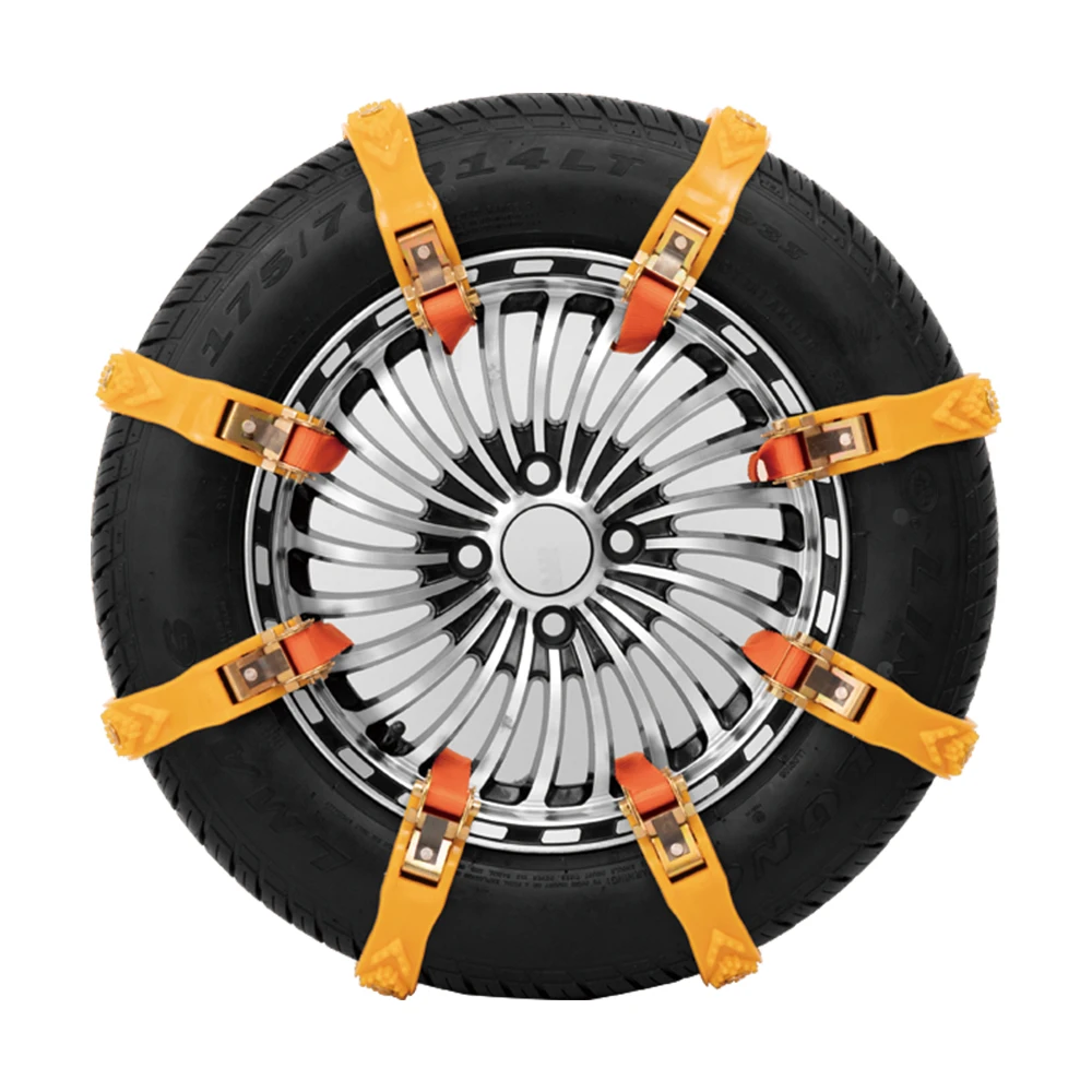 10pc Snow Chain SUV Universal Mud Snow Tire Chain Emergency Relief Ice  Breaking Thick TPU Not Hurt Tires Snow Chains for Cars