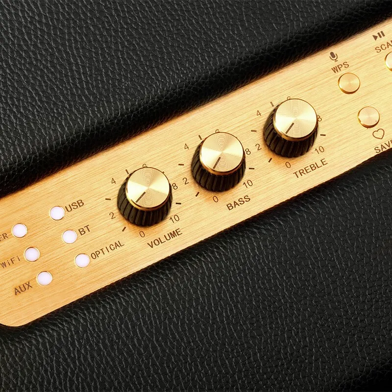 WiFi Wilress HiFi динамик деревянный домашний стол fm-радио для телефона PC tv Высокое качество звука Роскошный Bluetooth громкий динамик