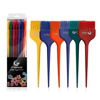 

7 Pcs/Set PC Handle Dye Hair Brush Fluffy Comb Hairdressing Barber Styling Tool