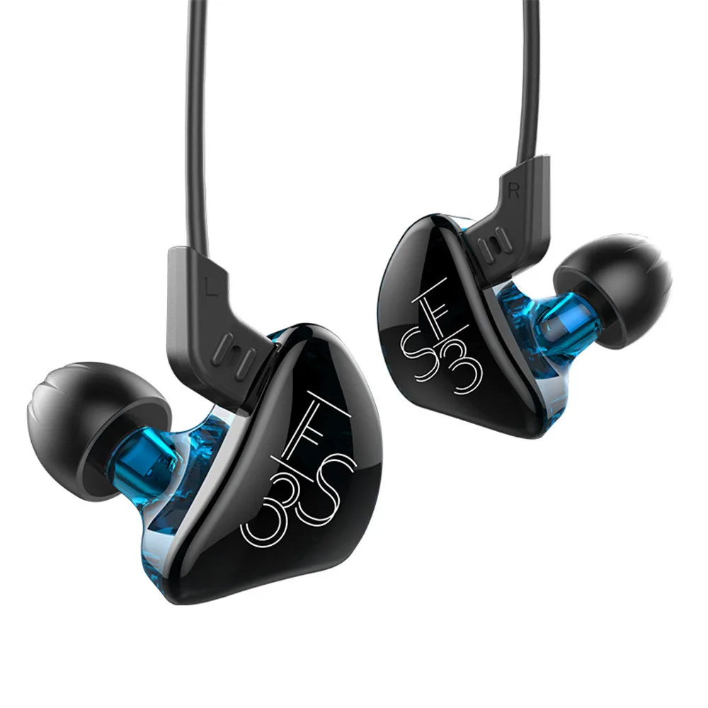 KZ ES3 BA + DD в ухо наушники гибридная гарнитура HIFI бас шумоподавление бег с