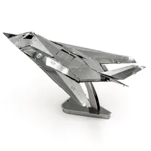 NIGHTHAWK – Puzzle métallique 3D F 117, KITS de modèles à assembler, Puzzle, jouets cadeaux pour enfants