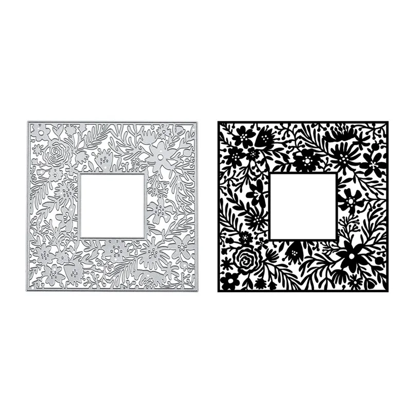 

Naifumodo Flower Frame Dies Metal Cutting Dies for Card Making Scrapbooking Die Embossing Cuts Stencil Craft New 2019 for Dies