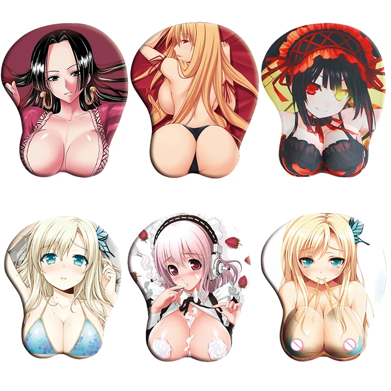 Creative Cartoon Anime 3D Silicone Mouse Pad Wrist Rest