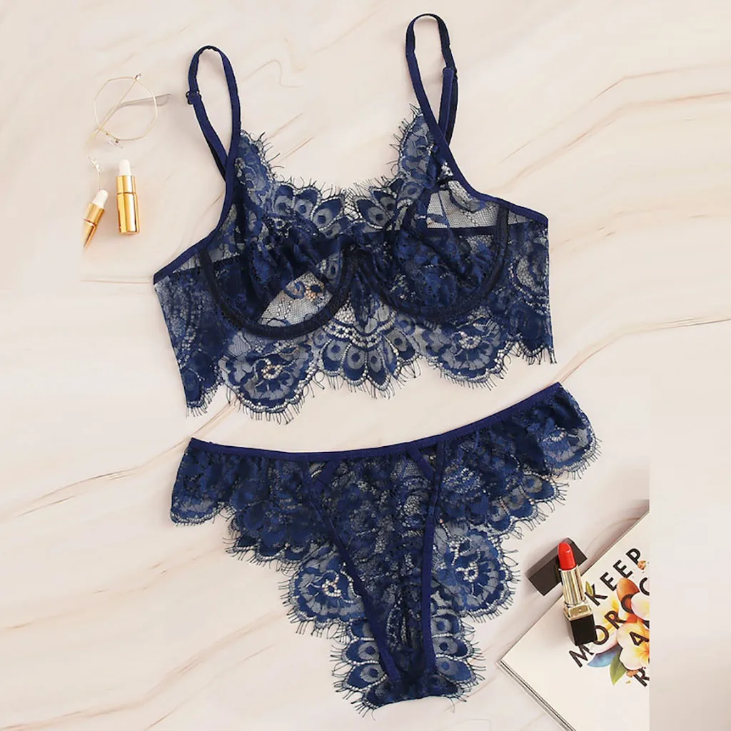 Fashion Beachwear Women's Bra Set Classic Style Solid Colorful Ladies Lingerie Beach Underwear G-String Planty Bra And Panty Set