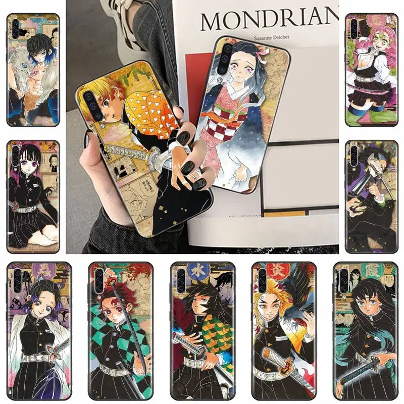 

Demon Slayer Blade Comic Postcard Phone Case For Samsung A20 A30 30s A40 A7 2018 J2 J7 prime J4 Plus S5 Note 9 10 Plus