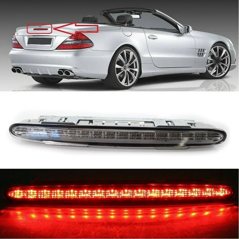 Terza Luce LED Posteriore Per Mercedes-Benz SL R230 (2001-2012) - Compatibile Con OEM 2308200856, A2308200056 - Foto 13