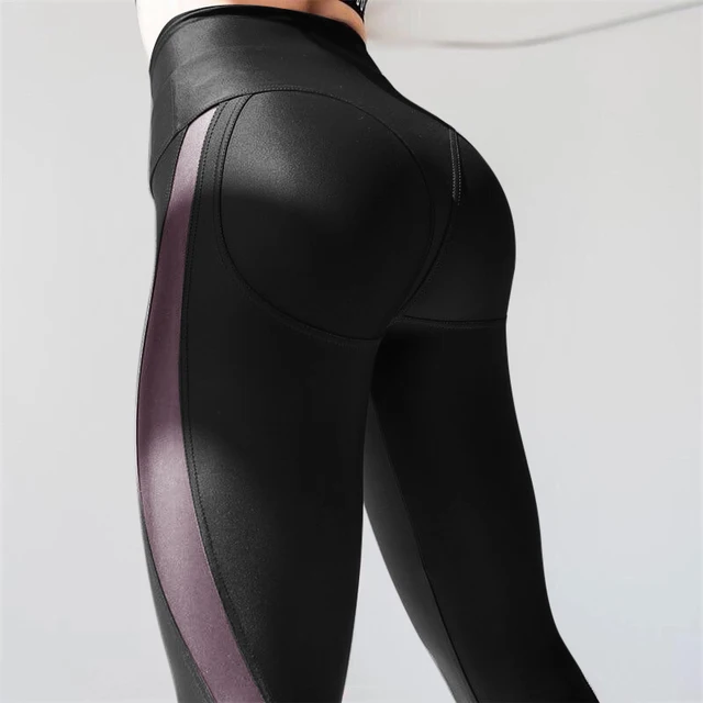 Female Sexy Leggings Yoga Pants Mesh Push Up Workout Leggings High  Gym Running Pants Slim Fitness Athletic Leggins 3