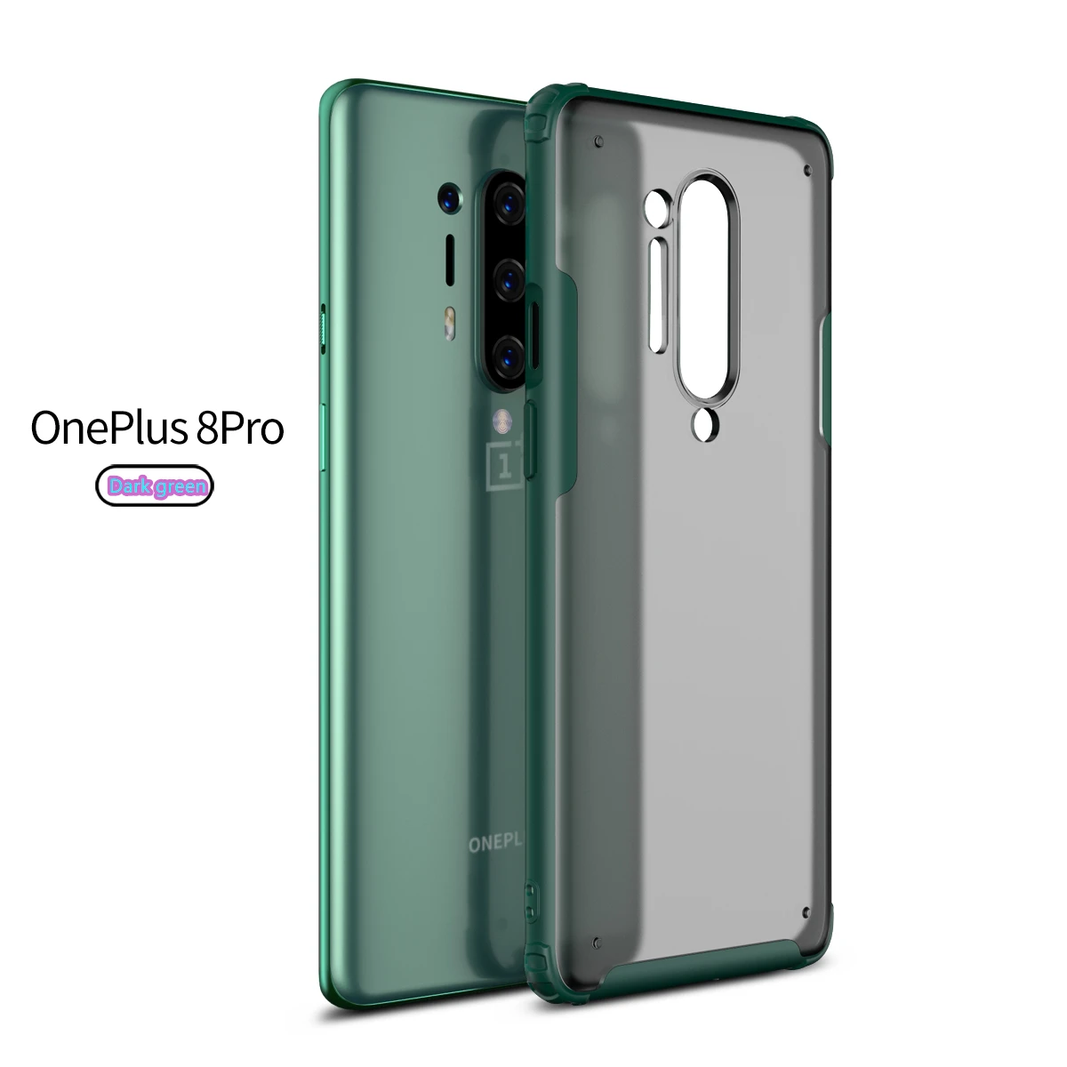 Чехол для Oneplus 8 Pro Роскошный Матовый Прозрачный ударопрочный чехол накладка OnePlus