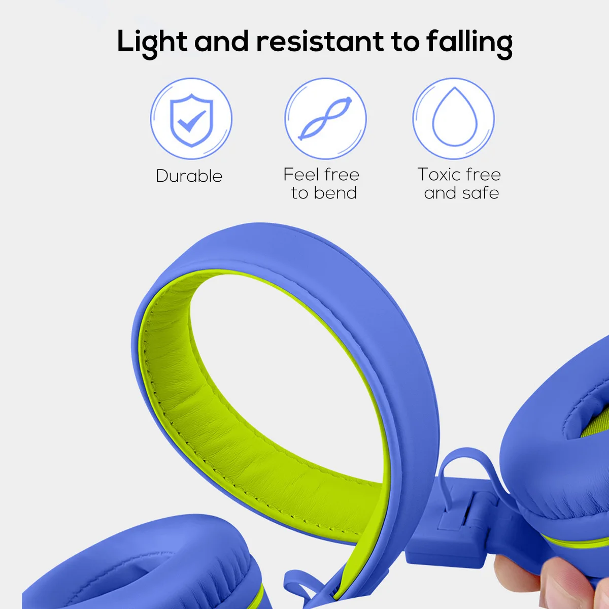 Foldable Wired Kids Headphones 85dB Safely Child Over Ear Headphone 3 5mm Headset For Phone MP3 Children Kids Gift