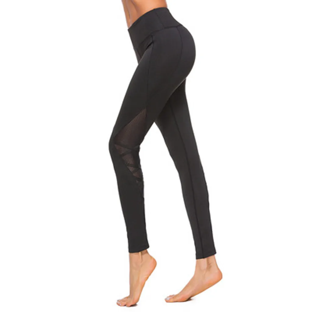 Seamless High Waist Yoga Leggings Tights Women Splicing Exercise To Lift Buttocks Tight Pants Trousers#4 | Спорт и развлечения