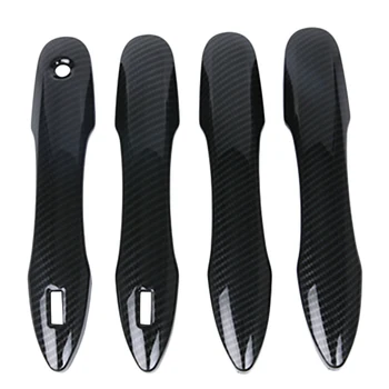 

1 Set/4Pcs Carbon Fiber Car Side Door Handle Cover Trim for TOYOTA CAMRY 2018