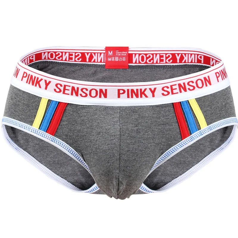 PK151 gray Orlvs, Брендовые мужские боксеры, хлопковое сексуальное мужское нижнее белье, мужское нижнее белье, мужские трусы, шорты, боксеры с рисунком, u-образная выпуклая сумка для геев - Цвет: PK151 gray