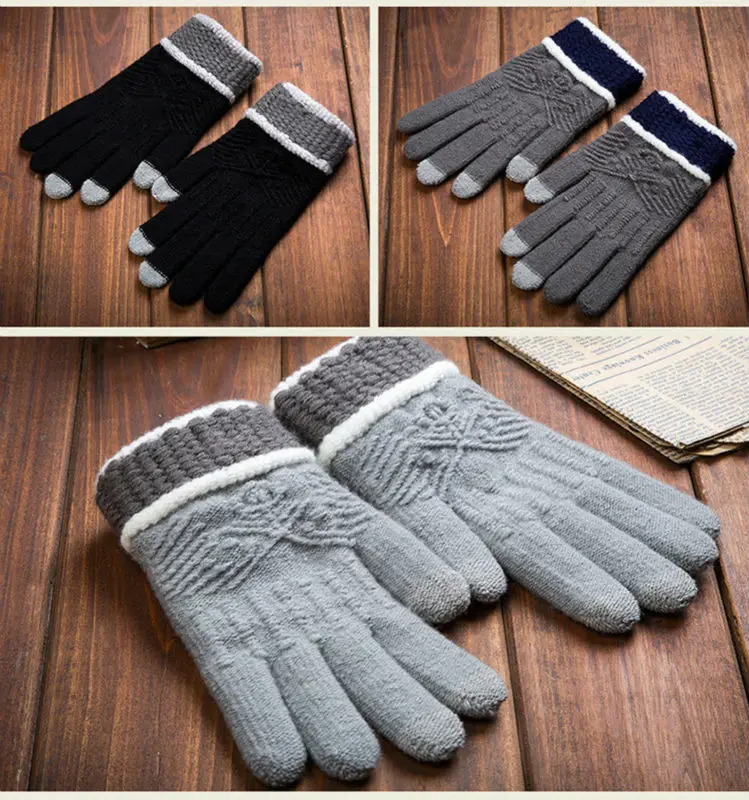 Зимние женские перчатки guantes, сохраняющие тепло, мягкие теплые перчатки с сенсорным экраном