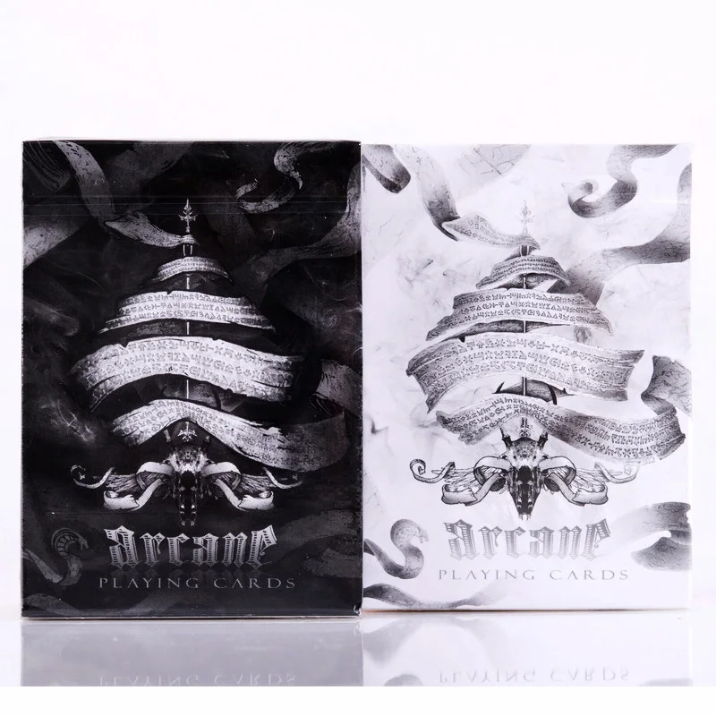 1 шт черный/белый черный Arcane Ellusionist велосипед покер игральные карты Волшебные бумажные карты с бесплатной доставкой