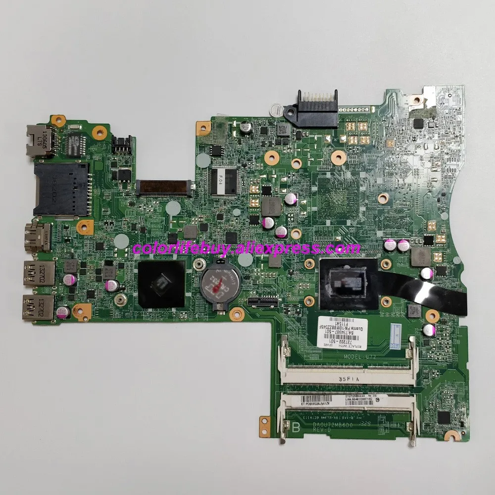 

727202-501 727202-001 DA0U72MB6D0 A8-5545M for HP Pavilion TS 14-F Series Laptop Motherboard Mainboard Tested & working perfect