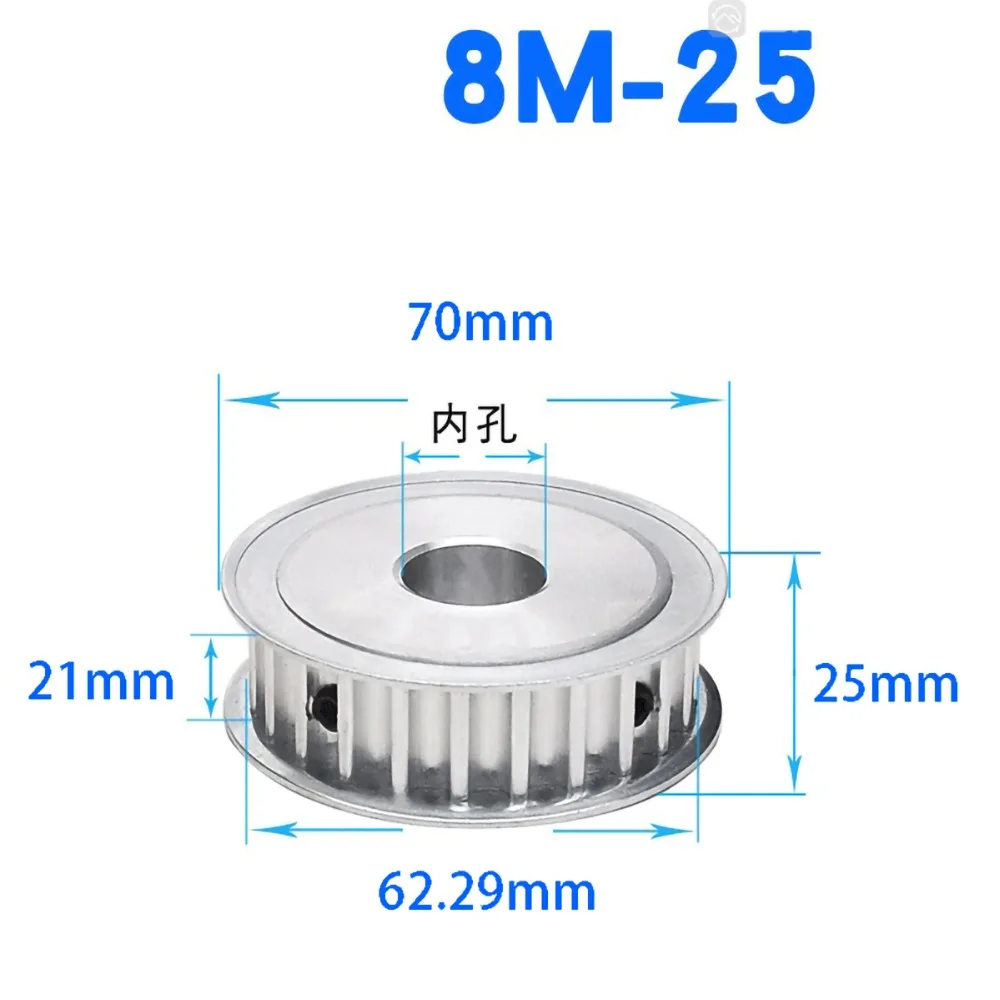 25T-HTD8M 槽21mm AF型同步轮