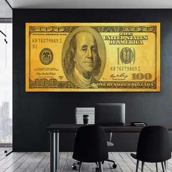 

Canvas Pictures Home Decoration 1 Piece Abstract Money Dollar Posters HD Printed Wall Art Modular For Living Room