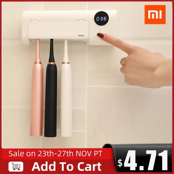 

Xiaomi UV Toothbrush Holder Smart Induction Sterilizer Box Toothbrush Cleaner Toothpaste Dispenser Wall Mount