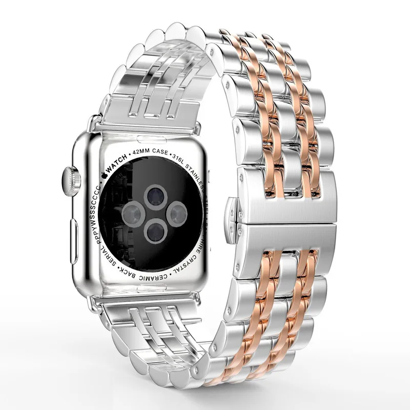 Металлический ремешок iwatch 4 44 мм 42 мм для iwatch серии 4 3 2 1 apple watch 0000et 40 мм 38 мм iphone watch погремушка для ремня безопасности