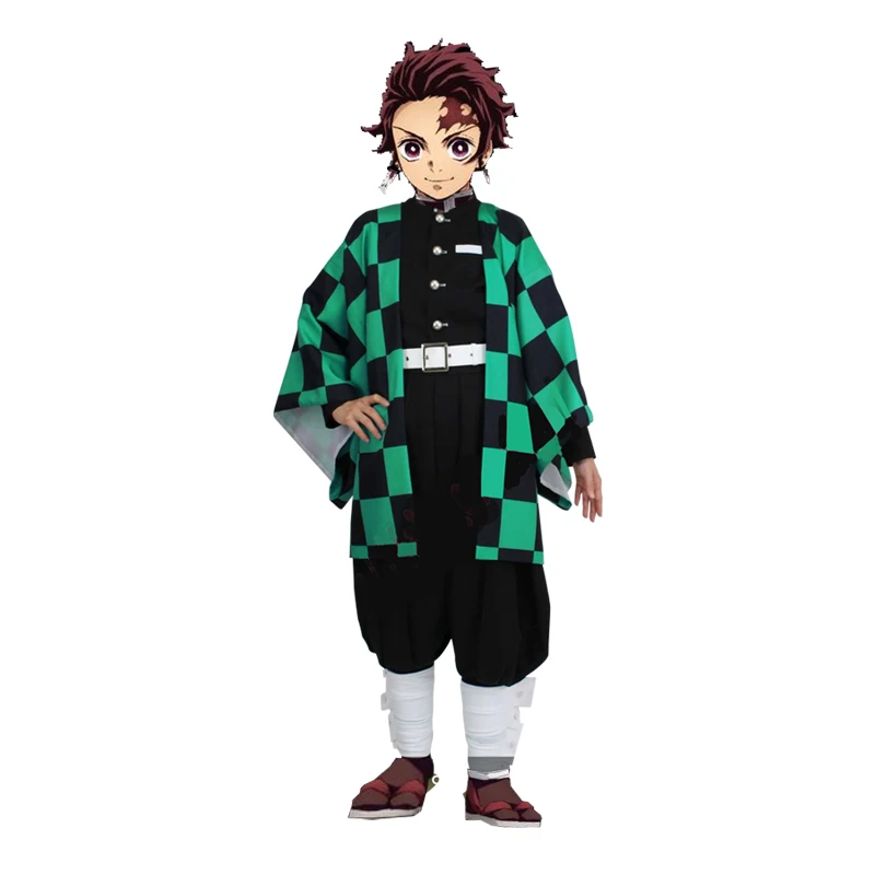 Demon Slayer: Kimetsu No Yaiba Kamado Tanjirou косплей костюм на Хэллоуин