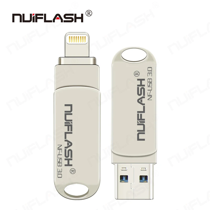 Nuiflash Metal Mini Flash Drive USB 2.0 Tiny Pen Drive Memory Storage Device 