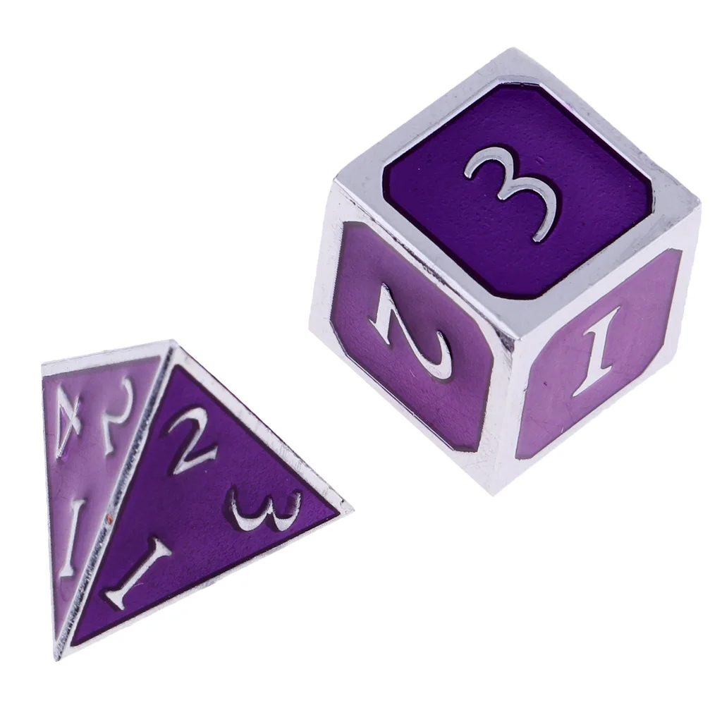 Board Gaming Dices Set of 7 Dice Poly Polyhedral Dice D4 D6 D8 D10 D12 D20 for Role Cup Player 