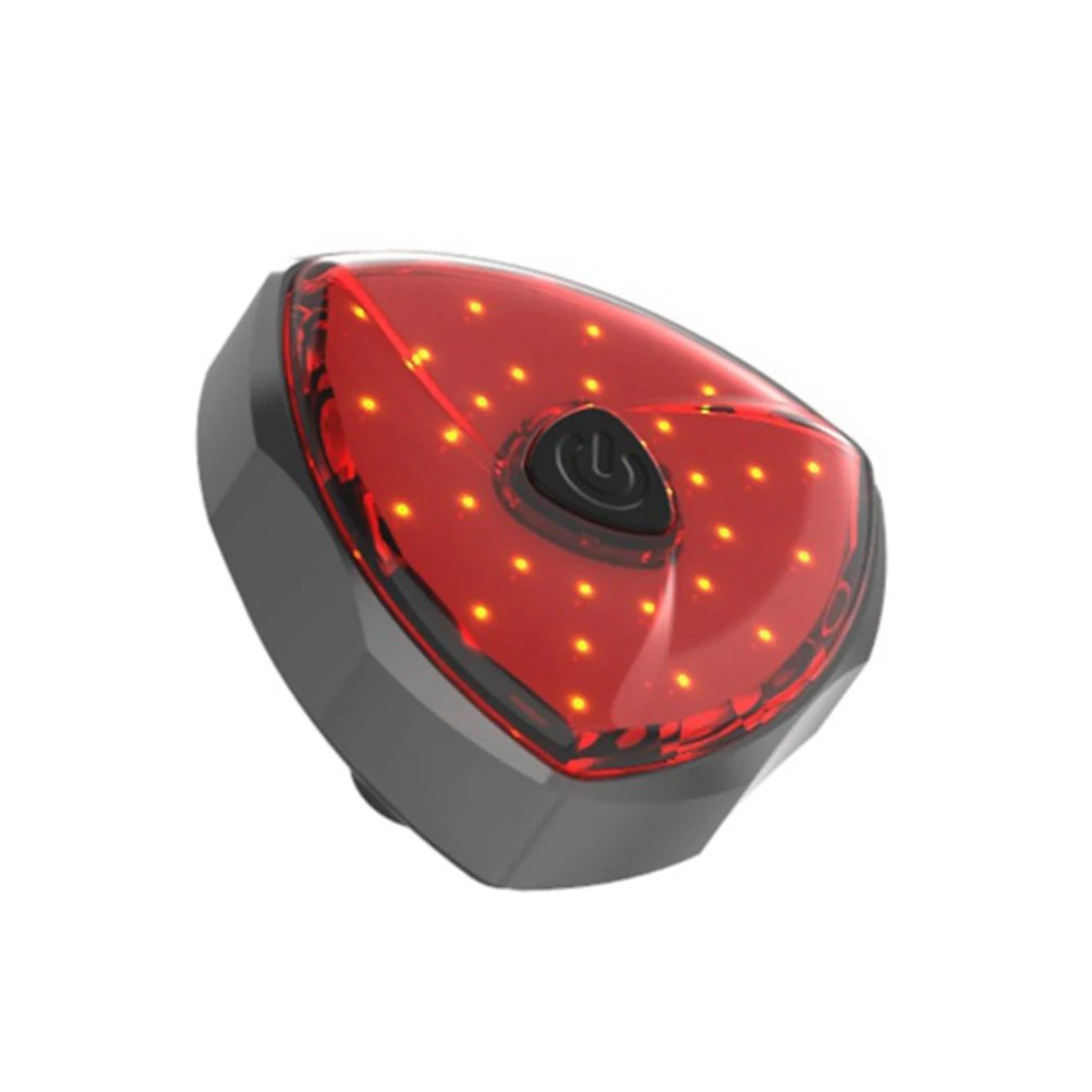 1 Pc Bike Rear Light Durable Bright Intelligent 6 Light Mode Bike Rear Light Brake Light Safety Alarm For Bike Bicycle Motorbike