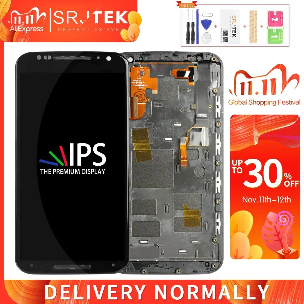 ЖК-дисплей srjtek 5 2 дюйма для Motorola Moto X2 X 2nd Gen Xt1092 Xt1095 Xt1097 сенсорный дигитайзер с