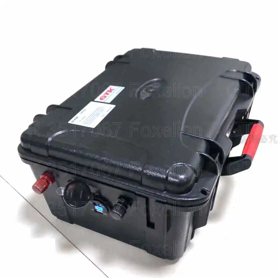 12v 100Ah LIfepo4 аккумулятор водонепроницаемый корпус 12v 100Ah LIfepo4 для наружного лодочного мотора UPS мощность 2 USB+ 10A зарядное устройство
