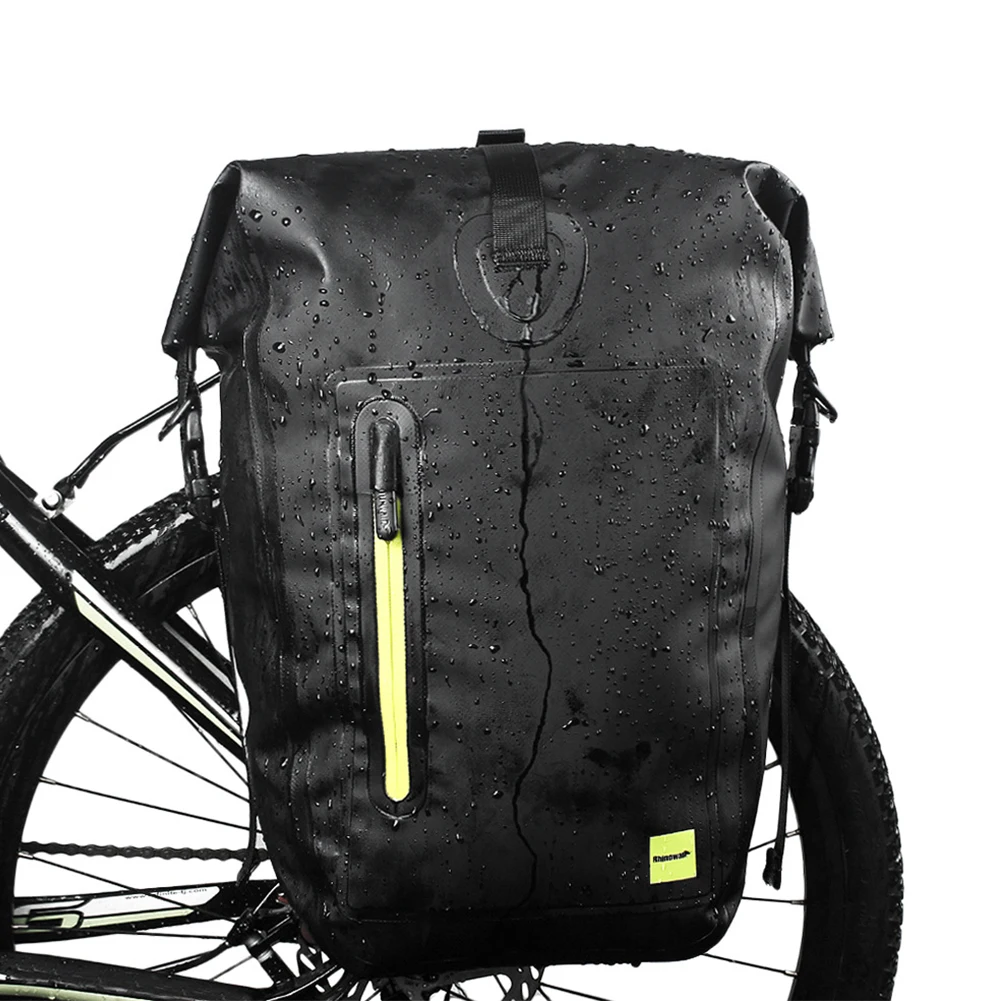 25L Outdoor Rear Rack Pannier Frame Racing Bicycle Bag Carrier Large Capacity Travel Pouch Unilateral Cycling Storage Waterproof