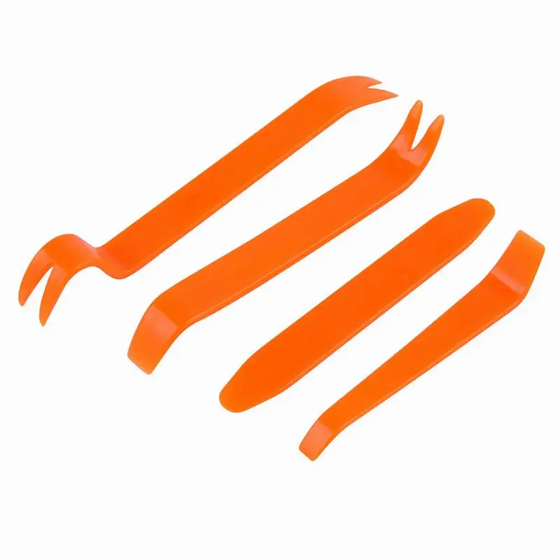4 шт. оранжевый ABS Авто Аудио дверной зажим панель отделка авто радио Удаление Прай Инструменты Набор для автомобиля панель инструмент для удаления автомобиля аксессуары - Название цвета: Orange