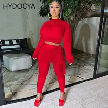 

Neon Color Fitness Casual 2 Two Piece Pant Suits Women Long Sleeve Crop Tops and Bandage High Waist Pencil Leggings Tracksuits