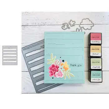 

Metal Cutting dies Tattered strip frame Die Scrapbooking Paper Craft Handmade Card Punch Art Cutter Decorative Stencil