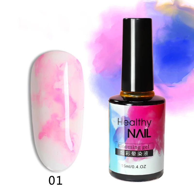 15ml Watercolor Ink Nail Polish Blooming Gel Smoke Effect Magic Smudge Bubble DIY Varnish Manicure Decoration Nail Fashion TSLM2