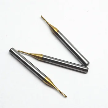 

Micro Drill bits Drilling Hole Coated Engraving Router Edge Titanium Cutter