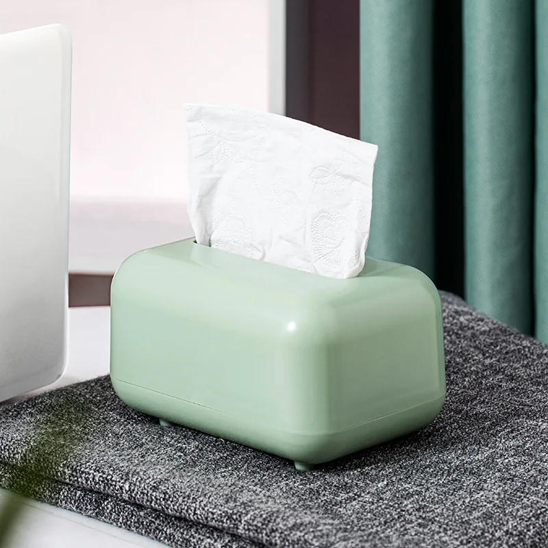 

Household Tissue Box with Lid Empty Box Storage Plastic Sealed Dustproof Creative Desktop Baby Wet Tissue Paper Box
