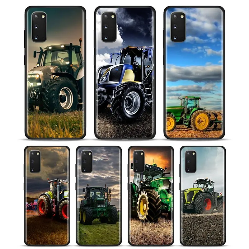 

Phone Case for Samsung Galaxy S10 S20 Ultra S8 S9 S10 S20 Plus Note 8 9 10 Plus 5G Soft Cover Tractors Car Cases