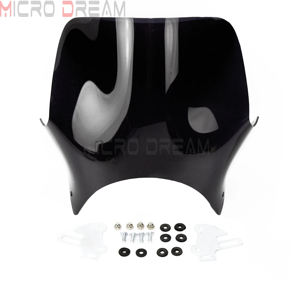 

Retro Motorcycle ABS Windshield Windscreen Kit For Honda CB400 CB250 CB600 CB750 CB900 CB919 Hornet Cafe Racer Wind Deflector