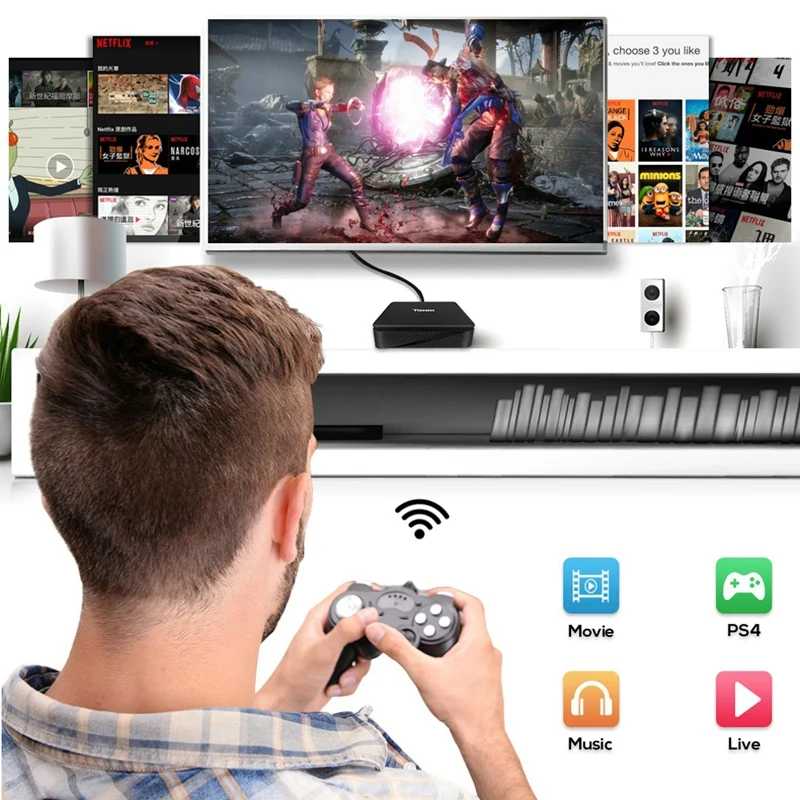 FFYY-TX85 мини-ПК 1080P HD Windows 10 для Intel Atom X5-Z8350 ТВ-приставка 4G 64G память 2,4G+ 5,8G двойная Wifi приставка для Xiaomi An