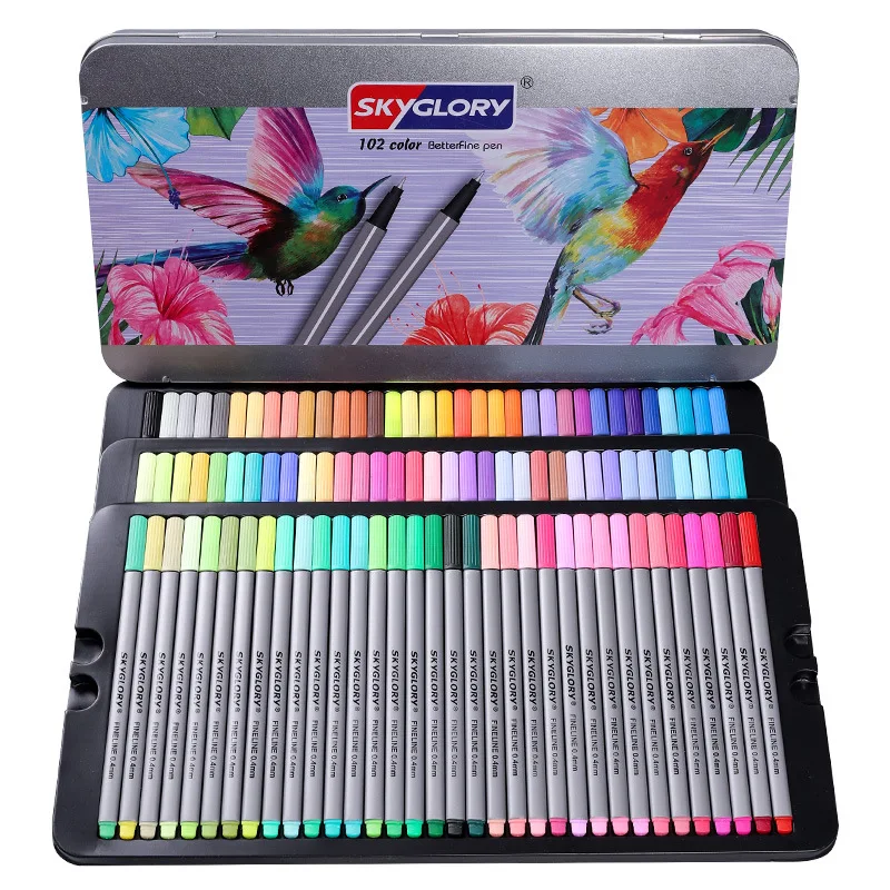 

Sketching markers art brush fineliner pen stationery school supplies anime graffiti drawing for coloring 0.4mm manga needle pen