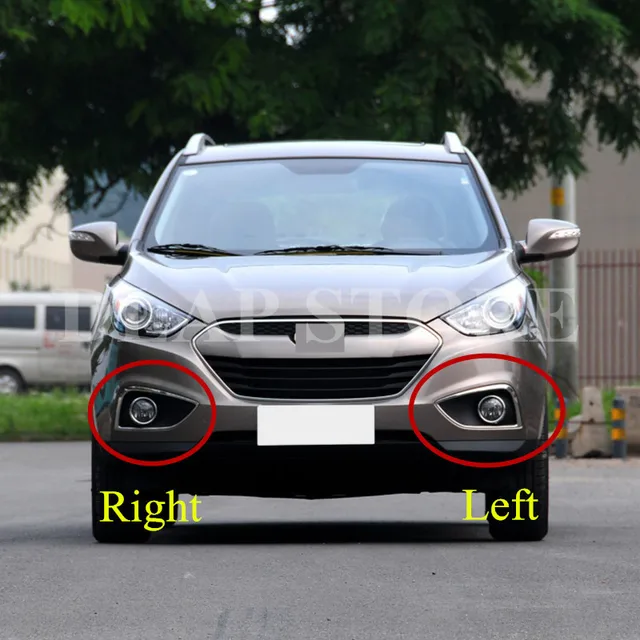 Accessoire Auto IX35 2009-2012 Cadre Antibrouillard Gauche Pour Hyundai IX35 2009-2012 - Garniture Chromée Pare-chocs Avant Cadre Phare Antibrouillard Hyundai Ix35 2009 2012 Gauche
