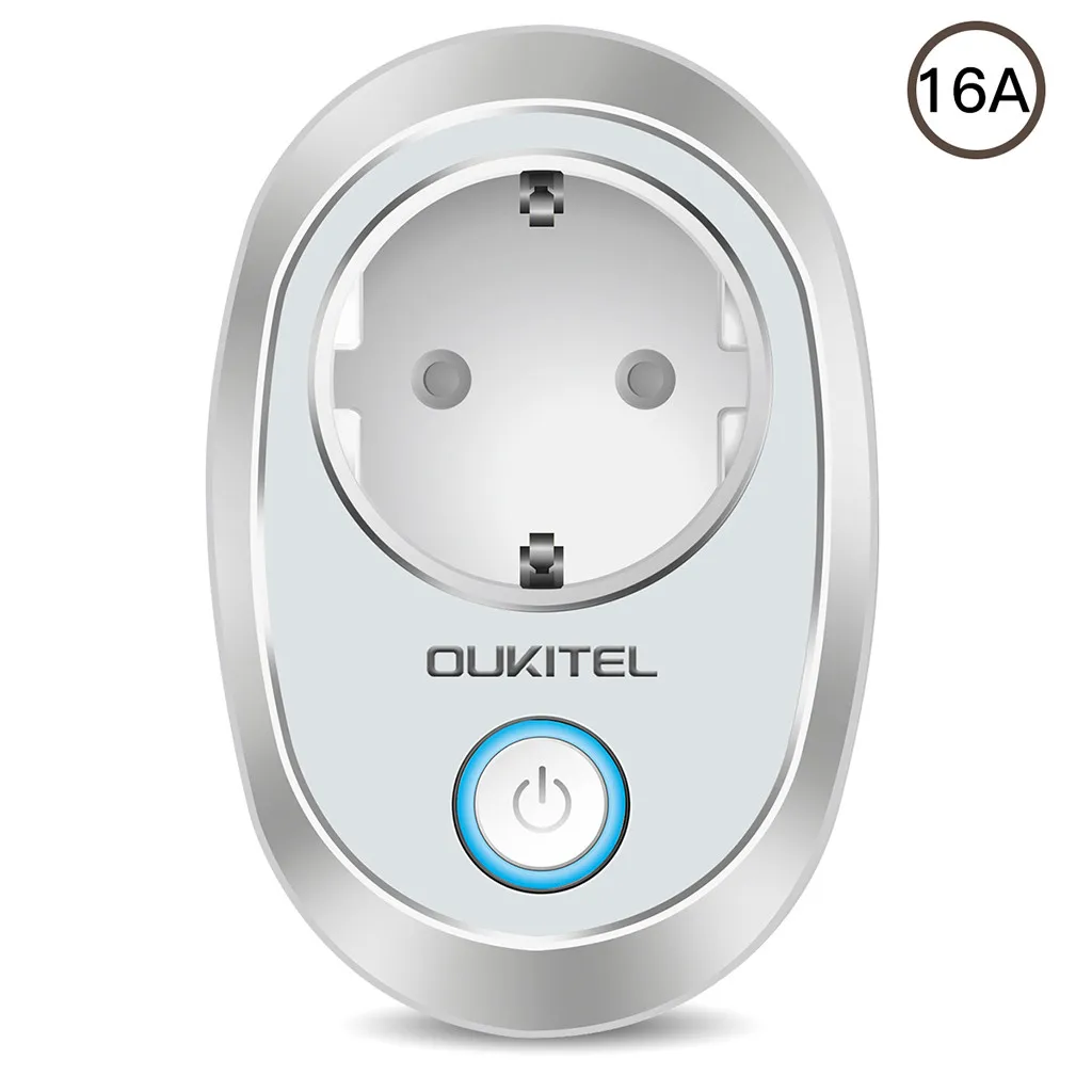 OUKITEL Смарт WiFi телефон пульт дистанционного управления розетка мощность ЕС вилка работает с Amazon Alexa Google Энергосбережение 3 цвета - Комплект: Gray