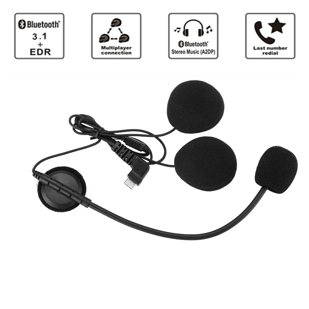 Новинка оригинальная гарнитура Bluetooth для мотоциклетного шлема с интерфейсом Type c